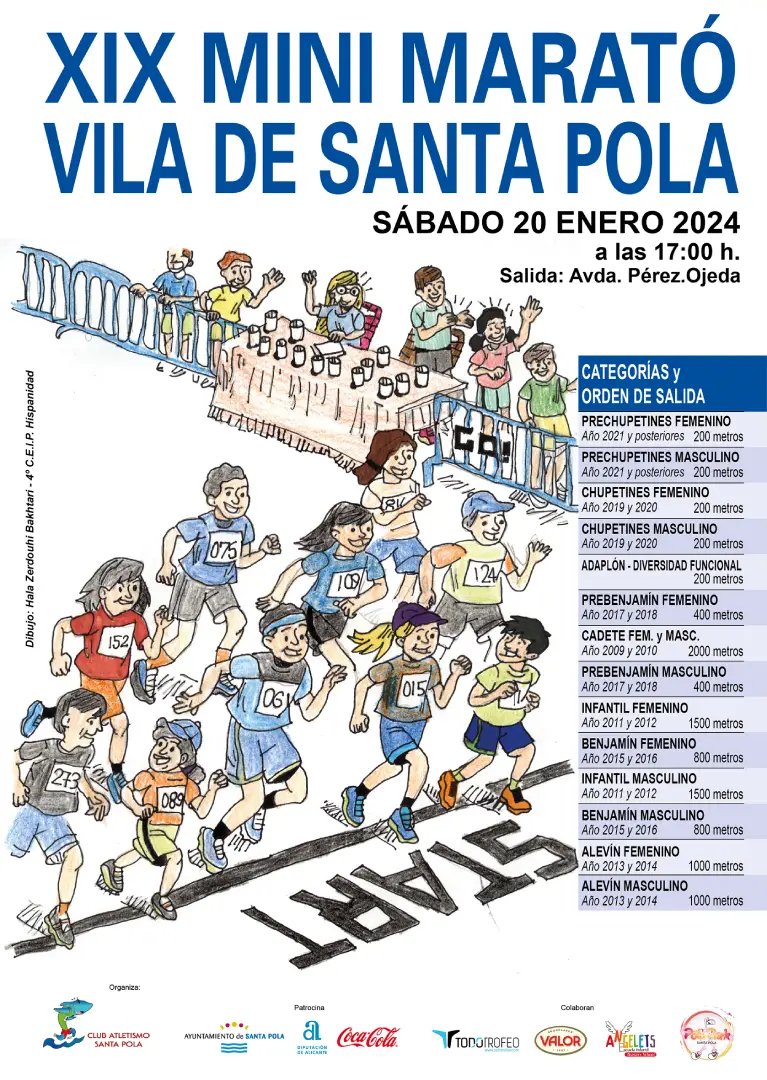 Cartel Mini Marató Santa Pola 2024